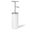 Держатель-органайзер для туалетной бумаги Potaloo белый/никель, Umbra