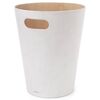 Корзина для мусора Woodrow кремовая-дерево, Umbra