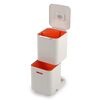Контейнер для мусора с двумя баками Totem Compact 40 л белый, Joseph Joseph