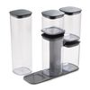 Набор из 5-ти емкостей для хранения Podium серый, Joseph Joseph, изображение 4