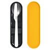 Набор столовых приборов в футляре On The Go, оранжевый, 3 шт., Guzzini, изображение 3