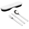 Набор столовых приборов в футляре On The Go, белый, 3 шт., Guzzini