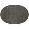 Салфетка подстановочная овальная двухсторонняя Fabric, темно-серая, Guzzini