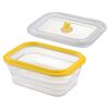 Контейнер для переноски и хранения силиконовый прямоугольный складной Silikobox, 600 мл, желтый, Smart Solutions, изображение 4