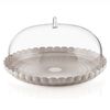 Подставка для торта с крышкой Tiffany, ?36 см, серо-бежевая, Guzzini