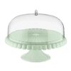Подставка для торта на ножке с крышкой Tiffany, ?30 см, зеленая, Guzzini