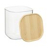 Банка для хранения квадратная Glass Bamboo, 1,5 л, Smart Solutions, изображение 8