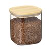 Банка для хранения квадратная Glass Bamboo, 1,5 л, Smart Solutions, изображение 7