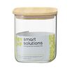 Банка для хранения квадратная Glass Bamboo, 1,5 л, Smart Solutions, изображение 10