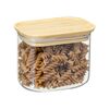 Банка для хранения прямоугольная Glass Bamboo, 600 мл, Smart Solutions, изображение 6