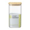 Банка для хранения квадратная Glass Bamboo, 1,4 л, Smart Solutions, изображение 11