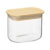 Банка для хранения прямоугольная Glass Bamboo, 600 мл, Smart Solutions