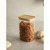 Банка для хранения прямоугольная Glass Bamboo, 1,3 л, Smart Solutions, изображение 5