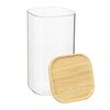 Банка для хранения квадратная Glass Bamboo, 1,4 л, Smart Solutions, изображение 9