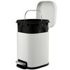 Ведро мусорное с педалью, светло-серое, 6 л, Smart Solutions, изображение 4