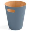 Корзина для мусора Woodrow, 7,5 л, серо-голубая, UMBRA