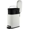 Ведро мусорное с педалью, светло-серое, 5 л, Smart Solutions, изображение 4