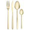 Набор столовых приборов Pure, золотистые матовые, 16 пред., Liberty Jones