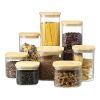 Банка для хранения квадратная Glass Bamboo, 1,4 л, Smart Solutions, изображение 10