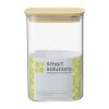 Банка для хранения прямоугольная Glass Bamboo, 1,3 л, Smart Solutions, изображение 10