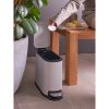 Ведро мусорное с педалью, светло-серое, 5 л, Smart Solutions, изображение 4