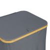 Корзина для белья Neat Tall, 41х35х74 см, серая, Smart Solutions, изображение 8
