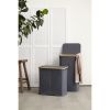 Корзина для белья с двумя отделениями Neat Twin, 53,5х33х53 см, серая, Smart Solutions, изображение 2