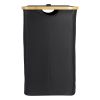 Корзина для белья с двумя отделениями Neat Twin, 53,5х33х53 см, черная, Smart Solutions, изображение 4