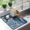 Коврик для сушки посуды Udry, 46х61 см, синий, UMBRA, изображение 3