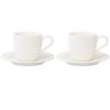 Набор чашек с блюдцами Soft Ripples, Dual Glazing, 125 мл, 2 шт., Liberty Jones