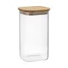 Банка для хранения квадратная Glass Acacia, 1,4 л, Smart Solutions