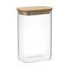 Банка для хранения прямоугольная Glass Acacia, 1,3 л, Smart Solutions