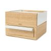 Шкатулка Stowit Mini, белая/дерево, UMBRA, изображение 11