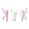 Вешалки-крючки Buddy 3 шт. разноцветные розовые, Umbra