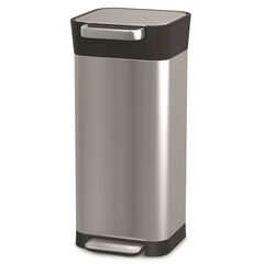 Контейнер для мусора с прессом Titan 20 л нержавеющая сталь, Joseph Joseph