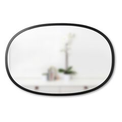 Зеркало овальное HUB 61 х 91 см черное, Umbra