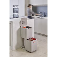 Контейнер для мусора с двумя баками Totem Compact 40 л белый, Joseph Joseph, изображение 3