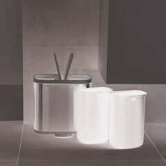 Контейнер для мусора Split™ для ванной комнаты нержавеющая сталь, Joseph Joseph, изображение 3