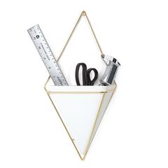 Декор для стен Trigg большой белый-латунь, Umbra, изображение 5