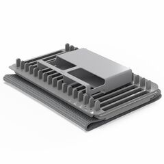 Коврик для сушки посуды с полкой для раковины Udry темно-серый, Umbra, изображение 5