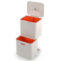 Контейнер для мусора с двумя баками Totem Max 60 л белый, Joseph Joseph