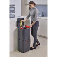 Контейнер для мусора с двумя баками Totem Compact 40 л графит, Joseph Joseph, изображение 3