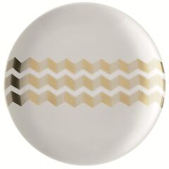 Набор из 4 блюдец Signature Chevron D16cm, золото, LSA International, изображение 6