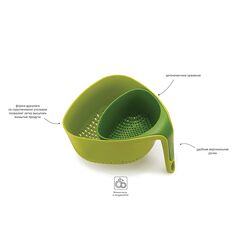 Дуршлаг Nest зеленый, Joseph Joseph, изображение 5