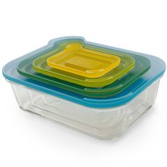 Набор из 4 контейнеров Nest стеклянный, Joseph Joseph