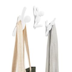 Вешалки-крючки Buddy 3 шт. белые, Umbra, изображение 4