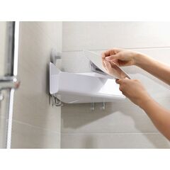 Органайзер для душа с зеркалом EasyStore угловой белый, Joseph Joseph, изображение 6