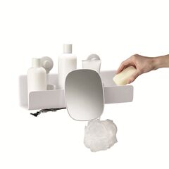Органайзер для душа с зеркалом EasyStore большой белый, Joseph Joseph, изображение 4