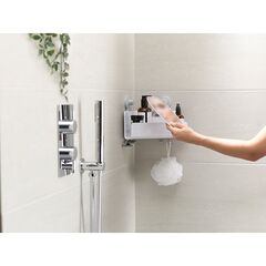 Органайзер для душа с зеркалом EasyStore угловой белый, Joseph Joseph, изображение 2