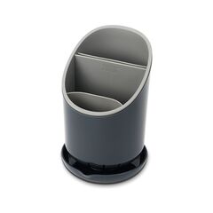 Сушилка для столовых приборов со сливом Dock™ серая, Joseph Joseph